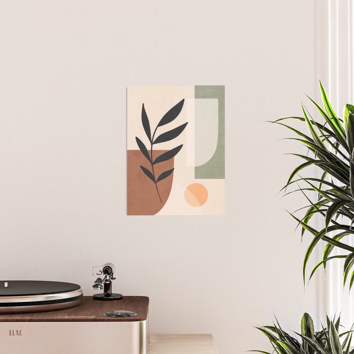 Minimal Abstract Art Plant 5 Poster Gallery Image 2