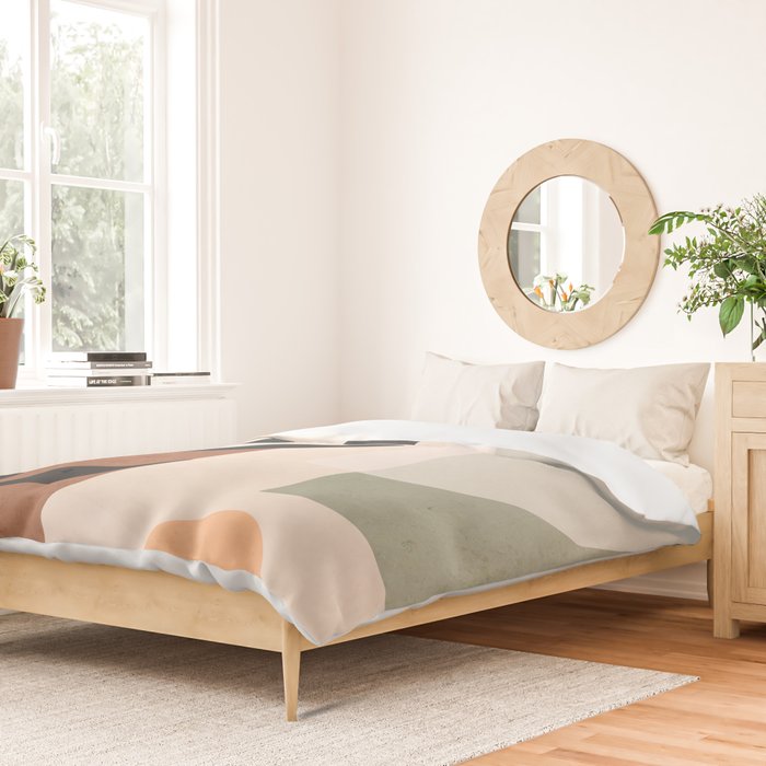 Minimal Abstract Art Plant 5 Duvet Cover Gallery Image 2