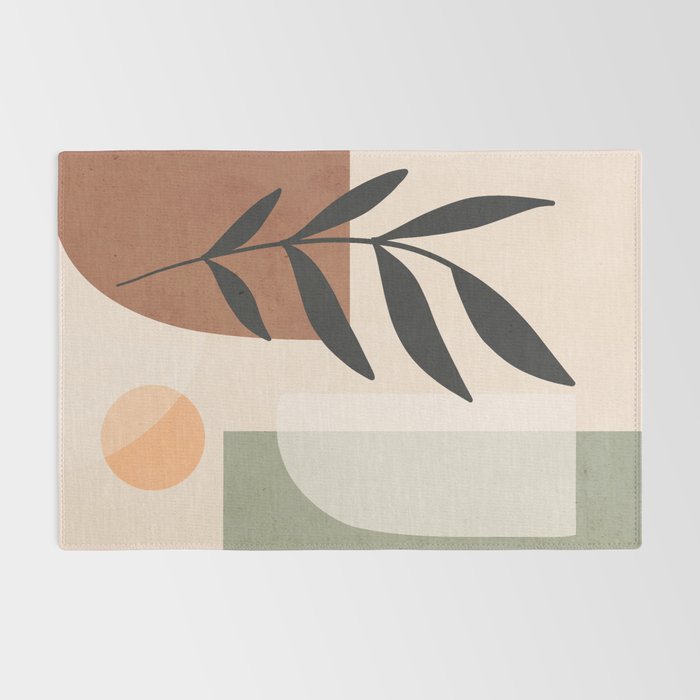 Minimal Abstract Art Plant 5 Rug Gallery Image 2