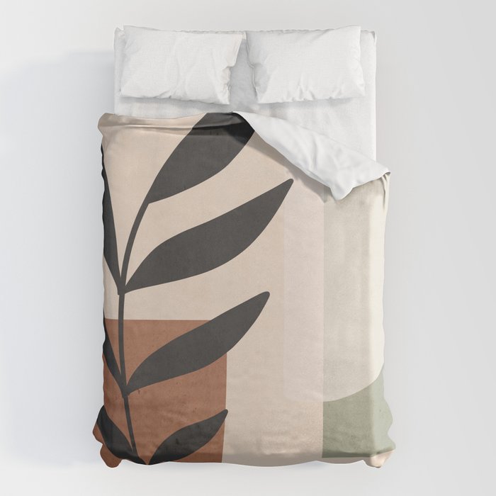 Minimal Abstract Art Plant 5 Duvet Cover Gallery Image 6
