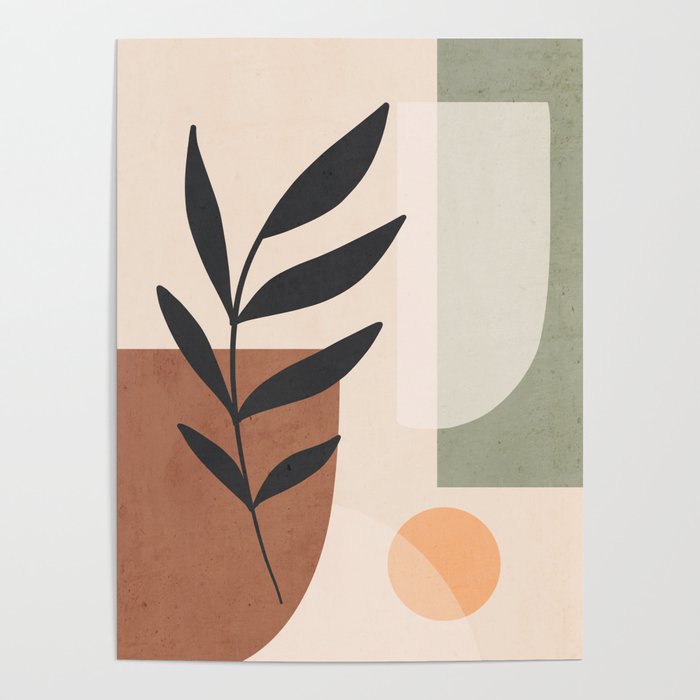 Minimal Abstract Art Plant 5 Poster Gallery Image 4