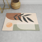 Minimal Abstract Art Plant 5 Rug Gallery Image 1