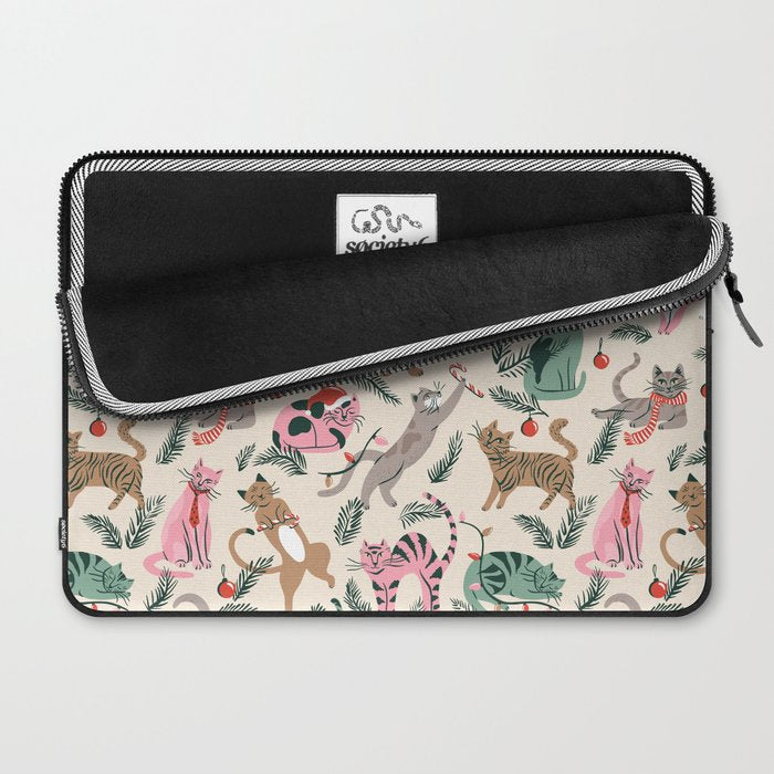 Silly Christmas Cats Laptop Sleeve Gallery Image 2