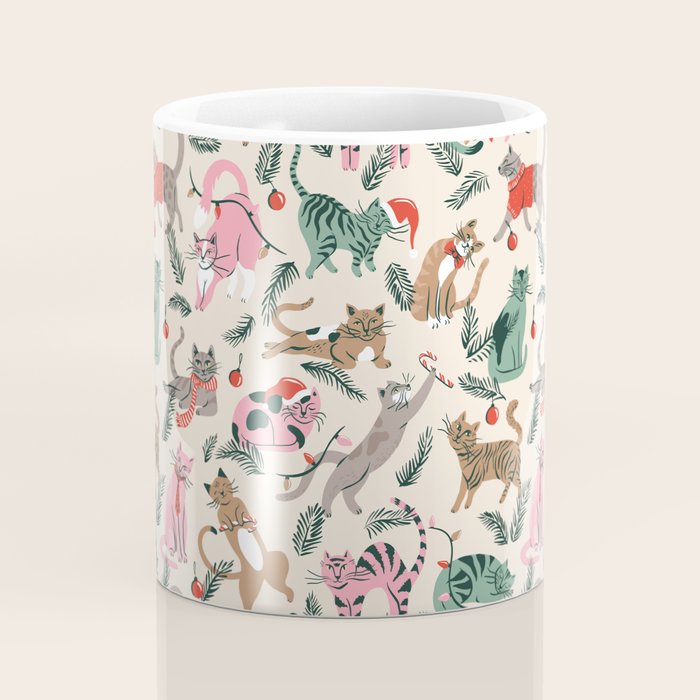 Silly Christmas Cats Coffee Mug Gallery Image 4