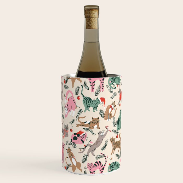 Silly Christmas Cats Wine Chiller Gallery Image 1