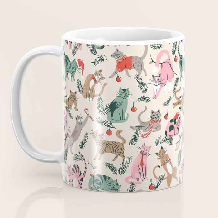Silly Christmas Cats Coffee Mug Gallery Image 3