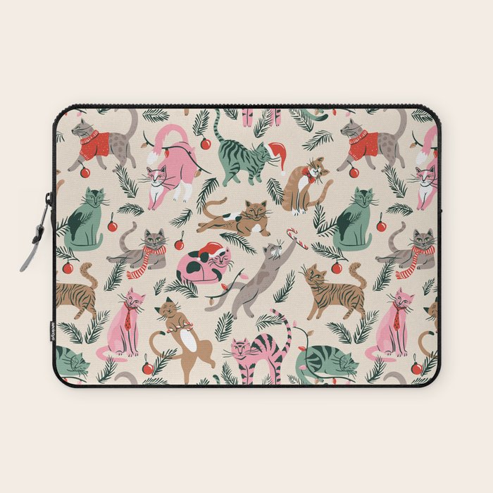 Silly Christmas Cats Laptop Sleeve Gallery Image 1
