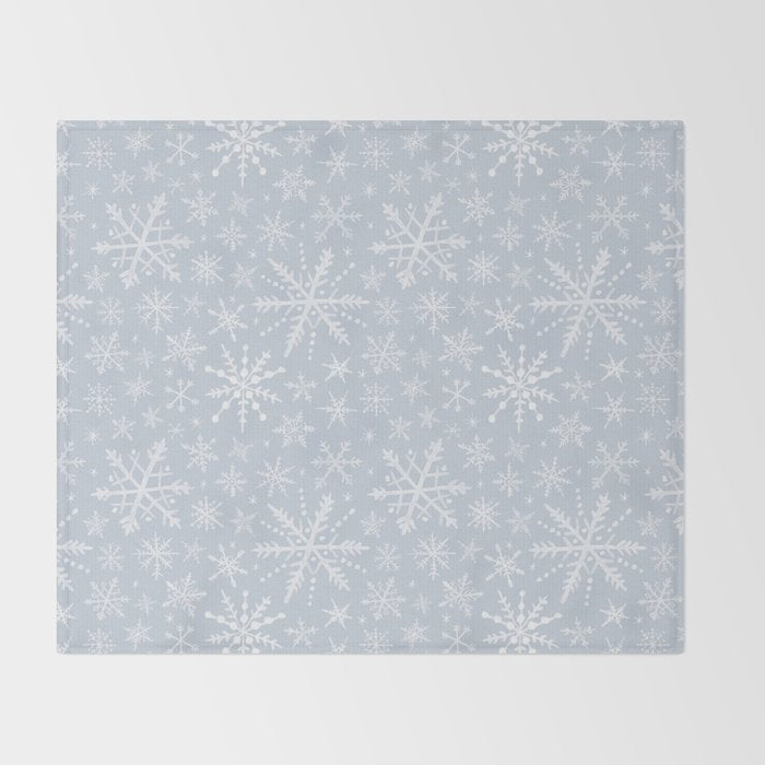 Snowflakes Throw Blanket Gallery Image 2