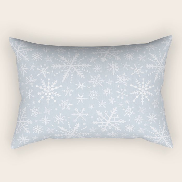 Snowflakes Rectangular Pillow Gallery Image 1