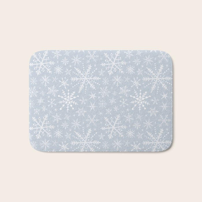 Snowflakes Bath Mat Gallery Image 1