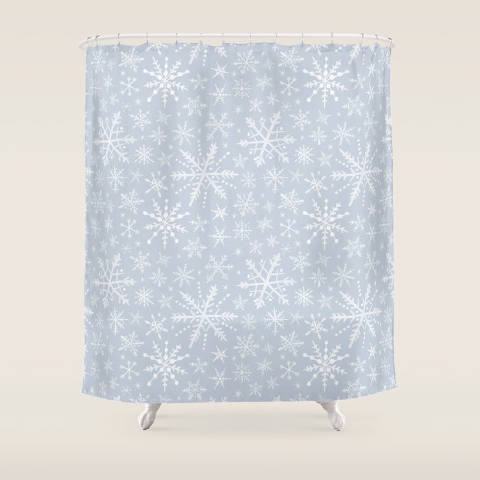 Snowflakes Shower Curtain Gallery Image 1
