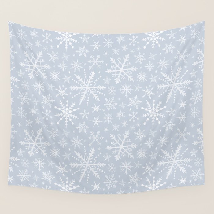 Snowflakes Wall Tapestry Gallery Image 4