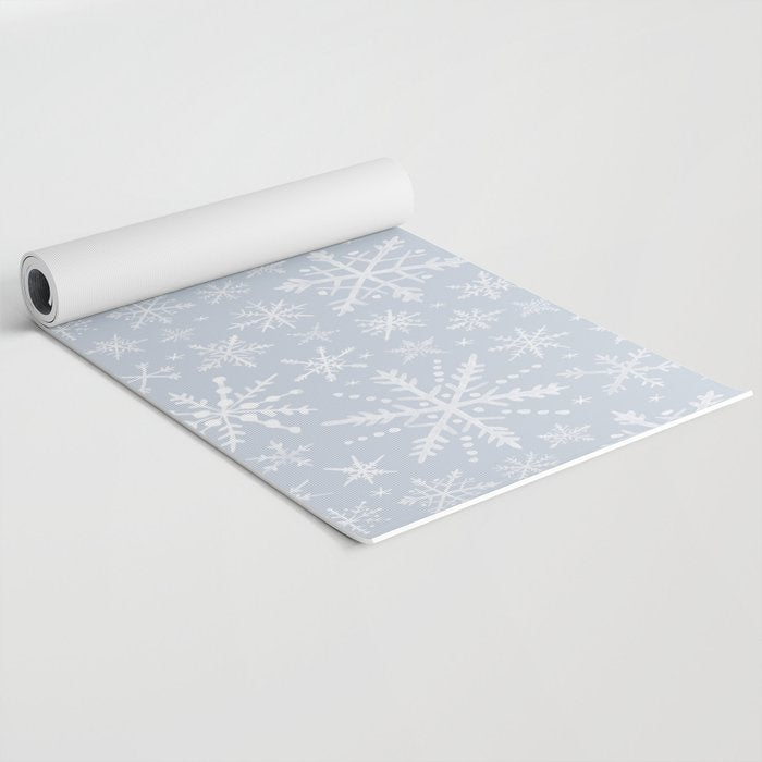 Snowflakes Yoga Mat Gallery Image 2