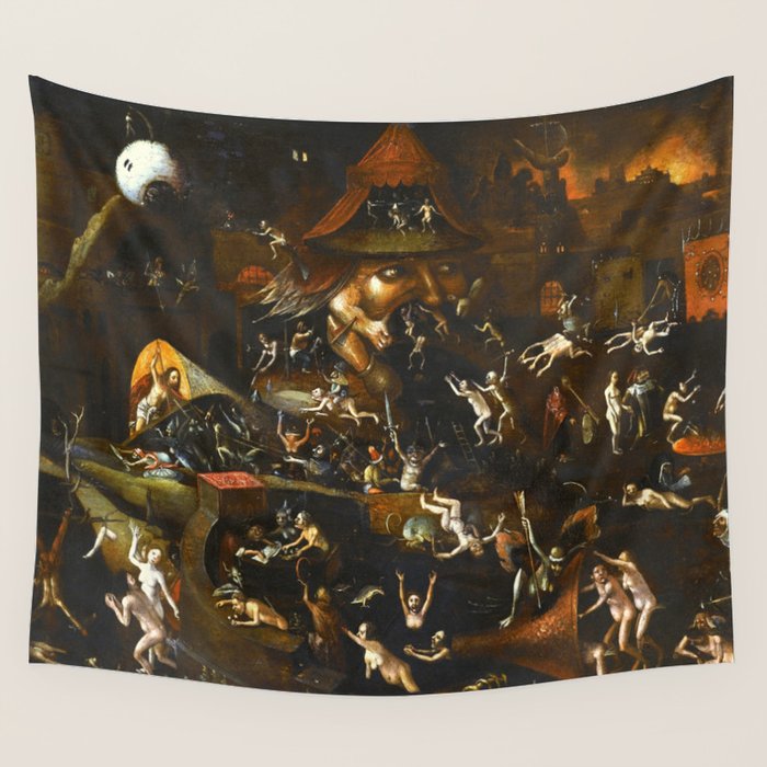 Hieronymus Bosch The Harrowing of Hell Wall Tapestry Gallery Image 4