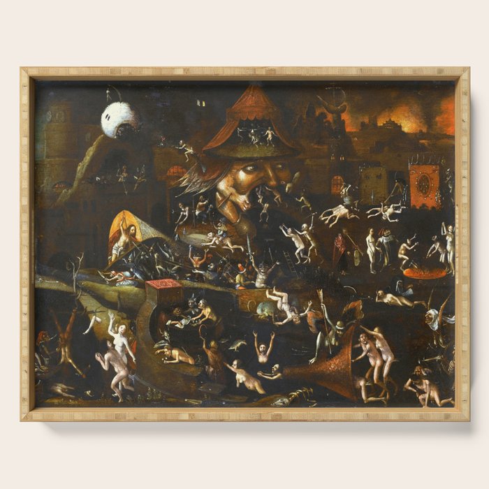 Hieronymus Bosch The Harrowing of Hell Serving Tray Gallery Image 1
