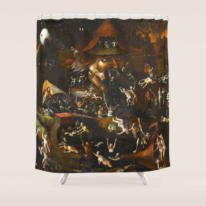 Hieronymus Bosch The Harrowing of Hell Shower Curtain Gallery Image 1