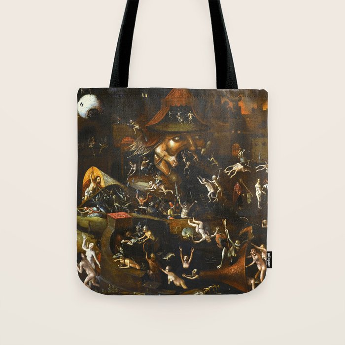 Hieronymus Bosch The Harrowing of Hell Tote Bag Gallery Image 1