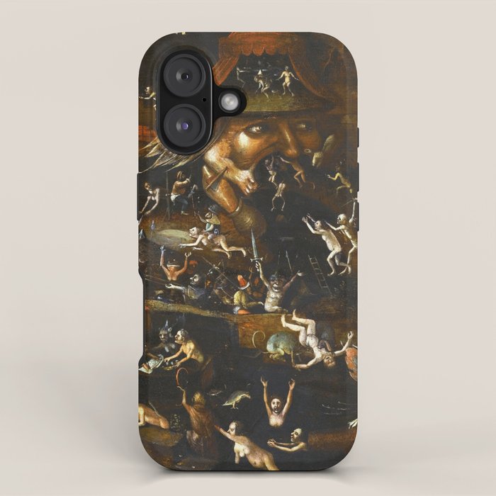 Hieronymus Bosch The Harrowing of Hell iPhone Case Gallery Image 1