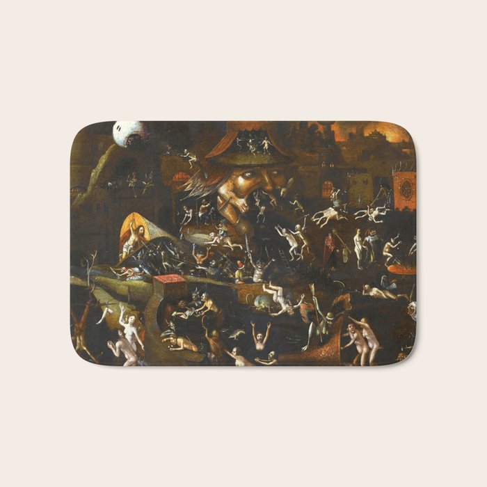 Hieronymus Bosch The Harrowing of Hell Bath Mat Gallery Image 1