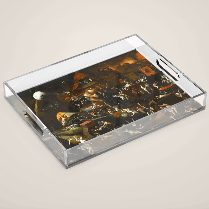 Hieronymus Bosch The Harrowing of Hell Acrylic Tray Gallery Image 1