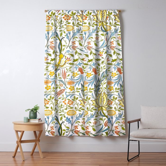William Morris Vintage Flora  Window Curtain Gallery Image 5