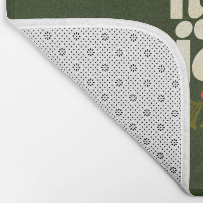 Holly Jolly Lettering Bath Mat Gallery Image 2