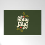 Holly Jolly Lettering Welcome Mat Gallery Image 1