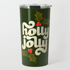 Holly Jolly Lettering Travel Mug Gallery Image 1