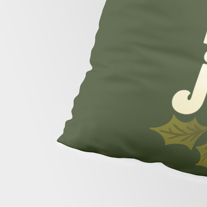 Holly Jolly Lettering Pillow Sham Gallery Image 4