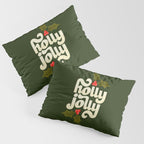 Holly Jolly Lettering Pillow Sham Gallery Image 3