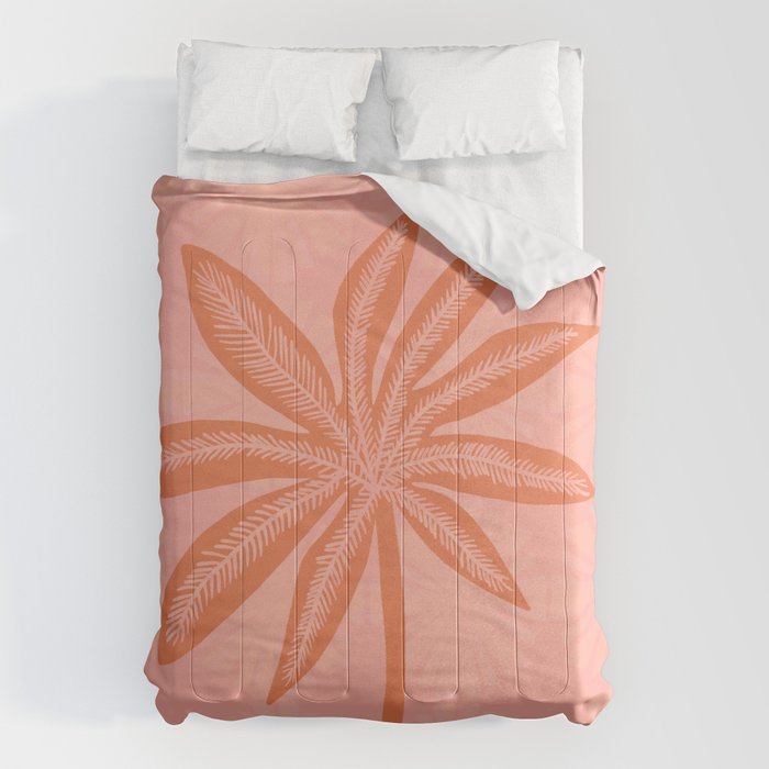 mod palms, pink Comforter Gallery Image 1