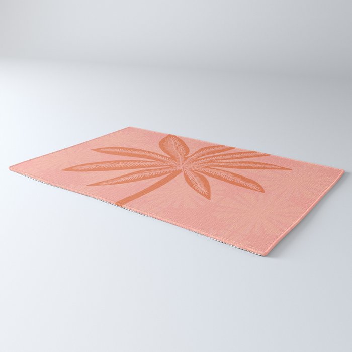 mod palms, pink Rug Gallery Image 3