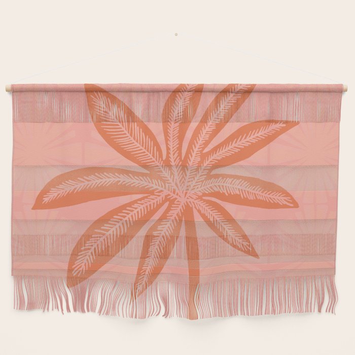mod palms, pink Wall Hanging Gallery Image 1