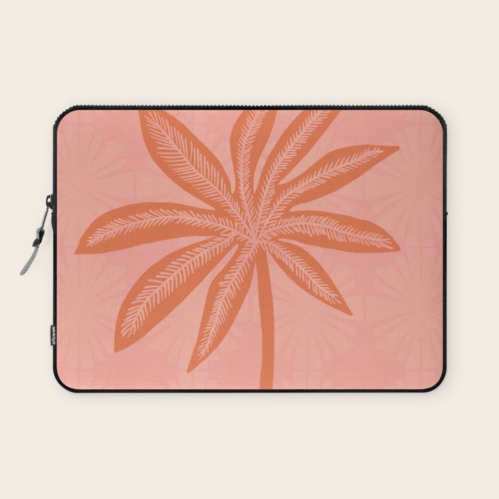 mod palms, pink Laptop Sleeve Gallery Image 1