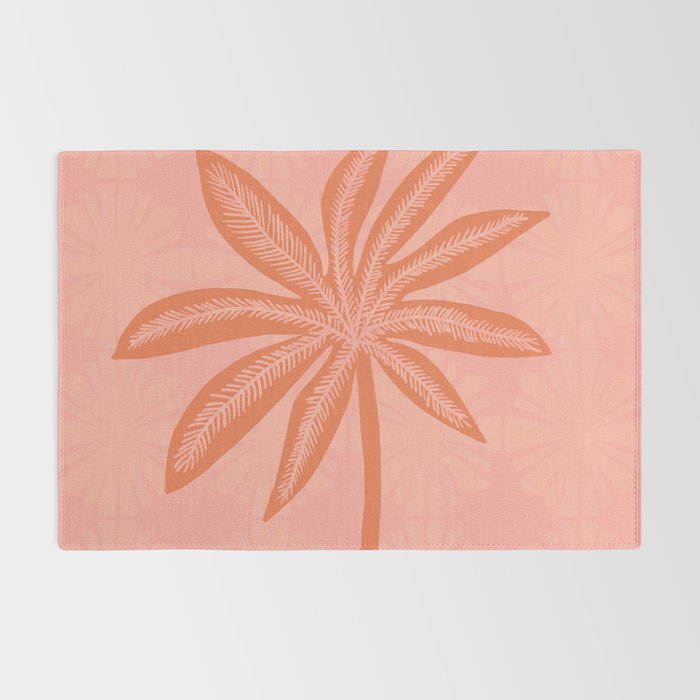 mod palms, pink Rug Gallery Image 2