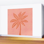 mod palms, pink Wall Mural Gallery Image 2