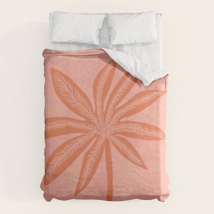 mod palms, pink Duvet Cover Gallery Image 6