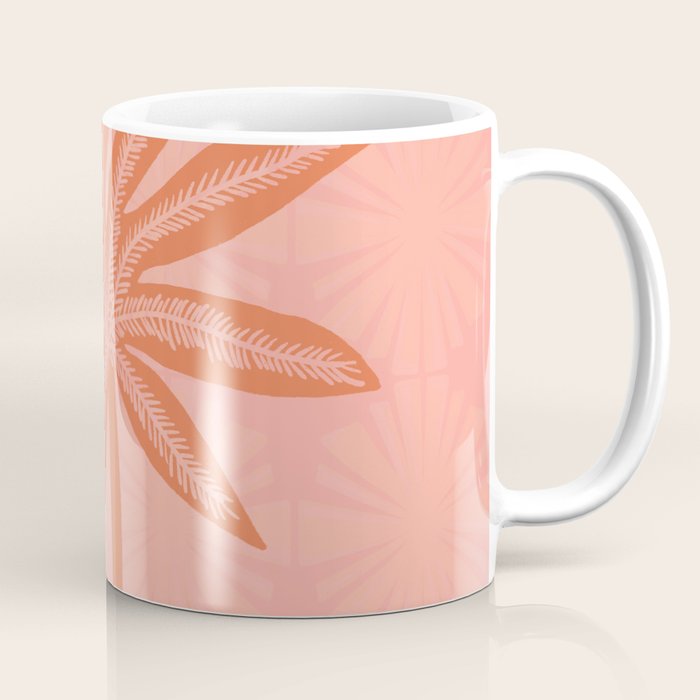 mod palms, pink Coffee Mug Gallery Image 1