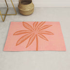 mod palms, pink Rug Gallery Image 1
