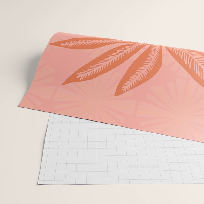 mod palms, pink Wrapping Paper Gallery Image 2