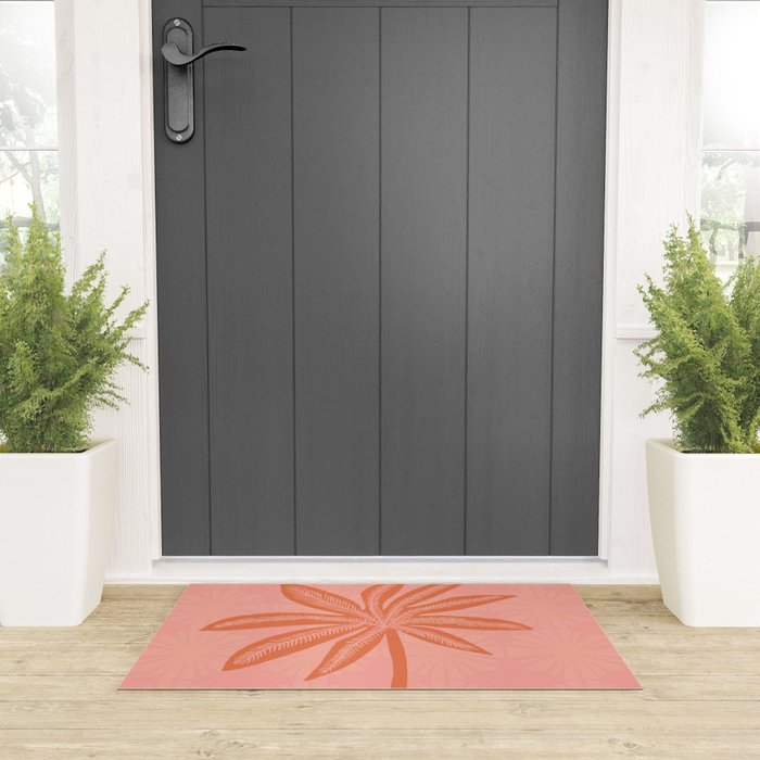 mod palms, pink Welcome Mat Gallery Image 3