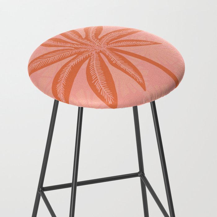 mod palms, pink Stool Gallery Image 2