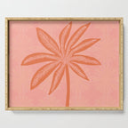 mod palms, pink Serving Tray Gallery Image 1