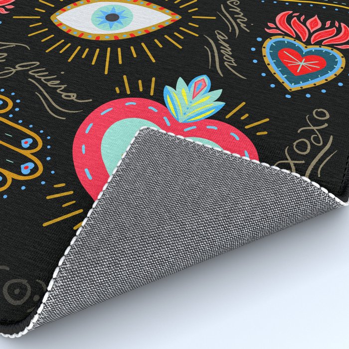 Milagro Love Hearts - Black Rug Gallery Image 4