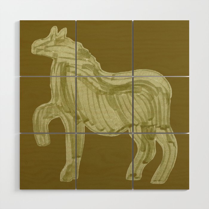 A Horse Says Hello Wood Wall Art Gallery Image 1