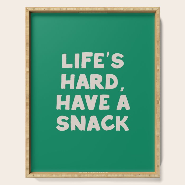 Retro Snack Humor for Food Lovers Serving Tray Gallery Image 1