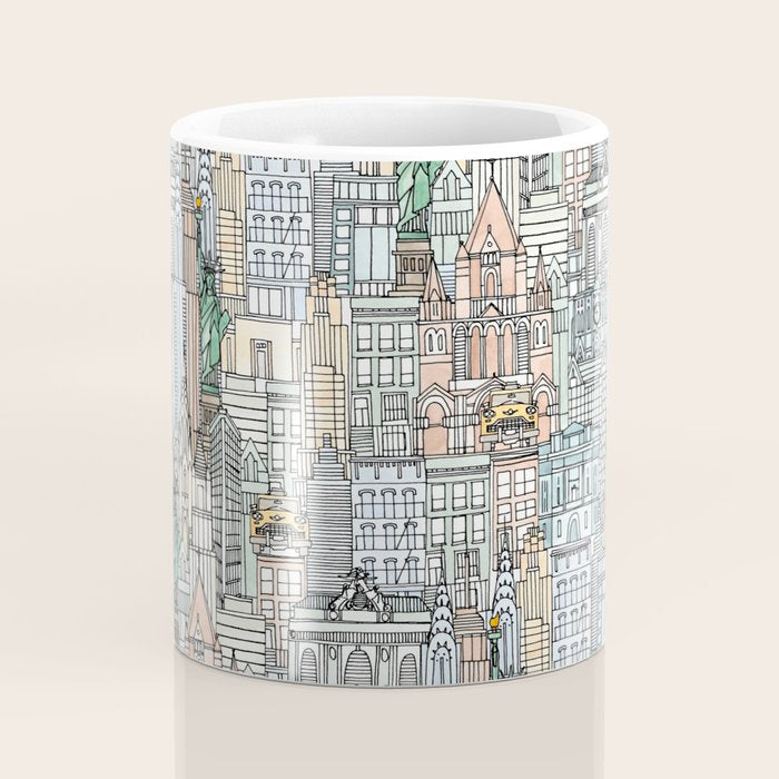 New York watercolor Coffee Mug Gallery Image 4