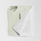 simple living costa rica pura vida // retro surf art by surfy birdy Throw Blanket Gallery Image 3