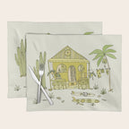 simple living costa rica pura vida // retro surf art by surfy birdy Placemat Gallery Image 1