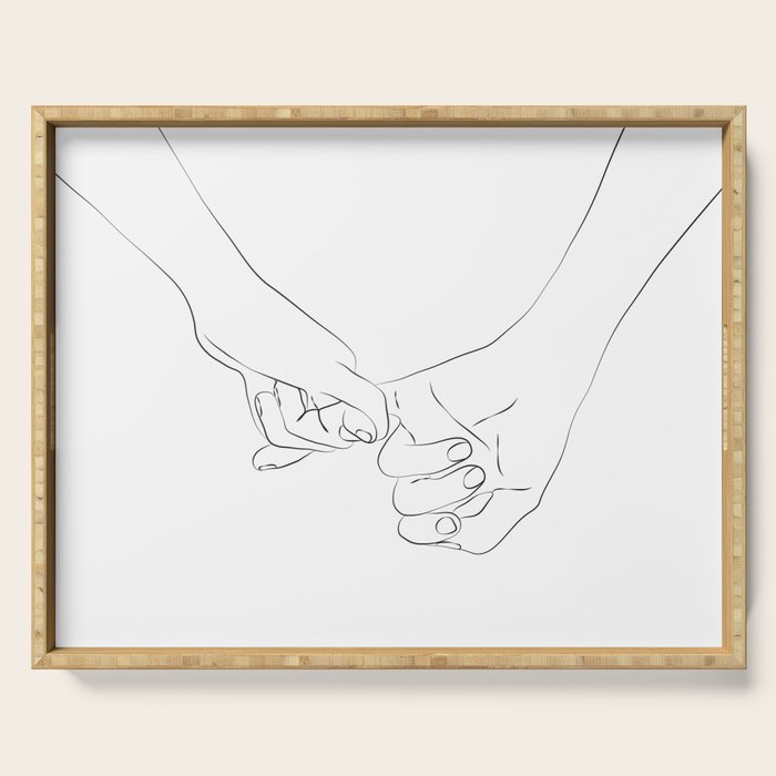 Pinky Promise VIII Serving Tray Gallery Image 1